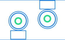 Can be placed flat / can be flipped  One key to reverse the screen